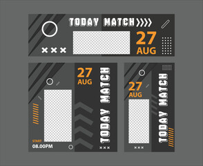 Today Match Flyer Template - Modern Sports Event Poster Design