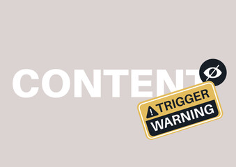 Bold lettering emphasizes the importance of communication around sensitive topics, promoting awareness and caution in various settings with an artistic twist