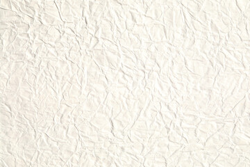 Beige crumpled paper texture background