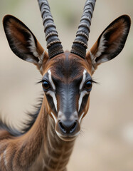 Fototapeta premium Mysterious Majesty: The Elegant and Elusive Okapi