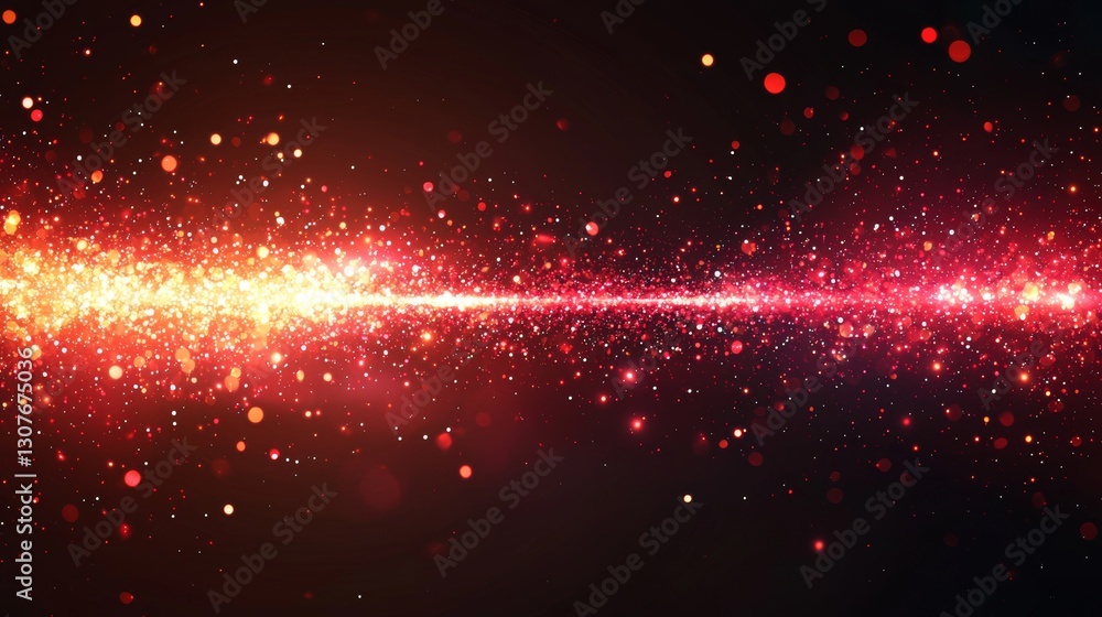 Poster a black background with a horizontal red speed light bar