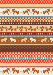 Lunar New Year  Men_Women_kid_fair isle knit pattern