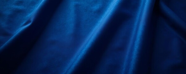 Close-up of navy blue canvas fabric with subtle textures, backdrop, material