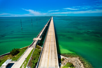 The old Aquaduct at the beginning of the Long Key Historic Bridge Trailhead in the Florida Keys...