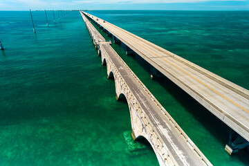 The old Aquaduct at the beginning of the Long Key Historic Bridge Trailhead in the Florida Keys...