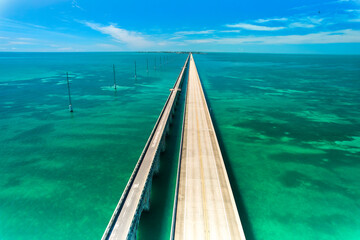 The old Aquaduct at the beginning of the Long Key Historic Bridge Trailhead in the Florida Keys...