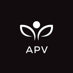 APV Letter Initial Logo Design Template Vector Illustration