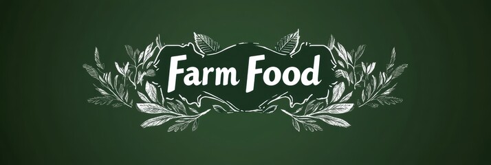 Fototapeta premium Creative graphic layout design for farm food advertising campaign promotion