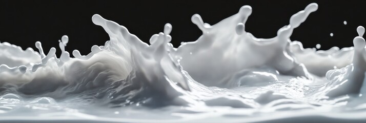 Creative graphic layouts featuring dynamic splashes of liquid for advertising purposes