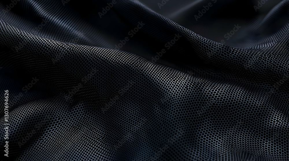 Poster dark textured fabric with geometric pattern for background design