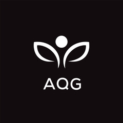 AQG Letter Initial Logo Design Template Vector Illustration