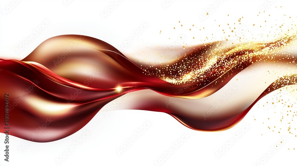 Poster a blend of vivid colors and flowing ribbon strokes generates an abstract splash wave background