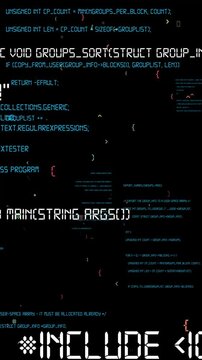 Visionary programming and coding of future software . 3D rendering computer graphic .