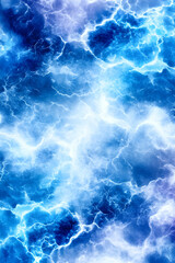 Fototapeta premium Electric Sky Abstract blue lightning storm background ideal for phone wallpaper or design