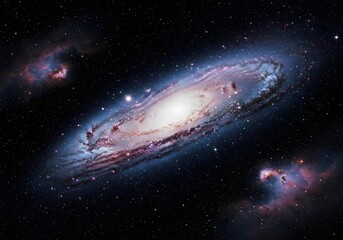 Galaxy in space, background