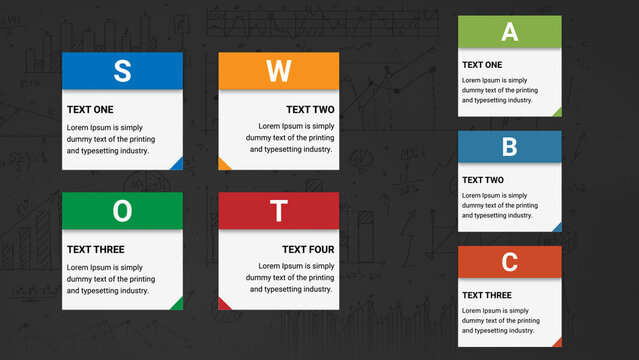 Mini Sliding And Colorful Text Blocks With Left And Right Alignment Options