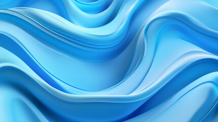 Obraz premium Abstract Blue Swirling Design Elegant Blue Abstract Wave Background on a Crisp White Canvas Perfect for Modern Designs