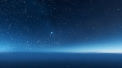 Naklejka premium dark blue background with starry night sky and clouds
