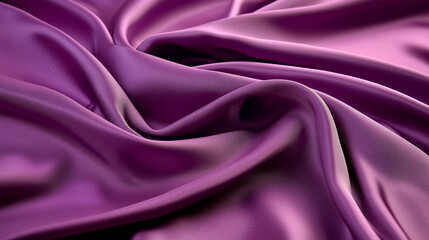 Close-Up of Elegant Pink Satin Fabric with Soft Folds and Texture