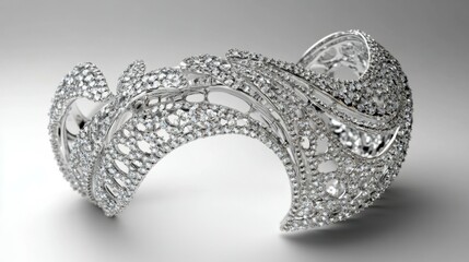 Bracelet jewelry diamond white.