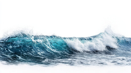 Blue waves splashing