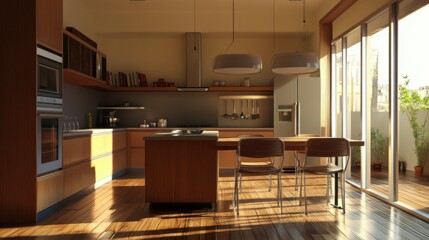 modern kitchen interior