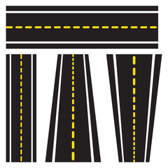 Fototapeta premium road or highway design vector on transparent background