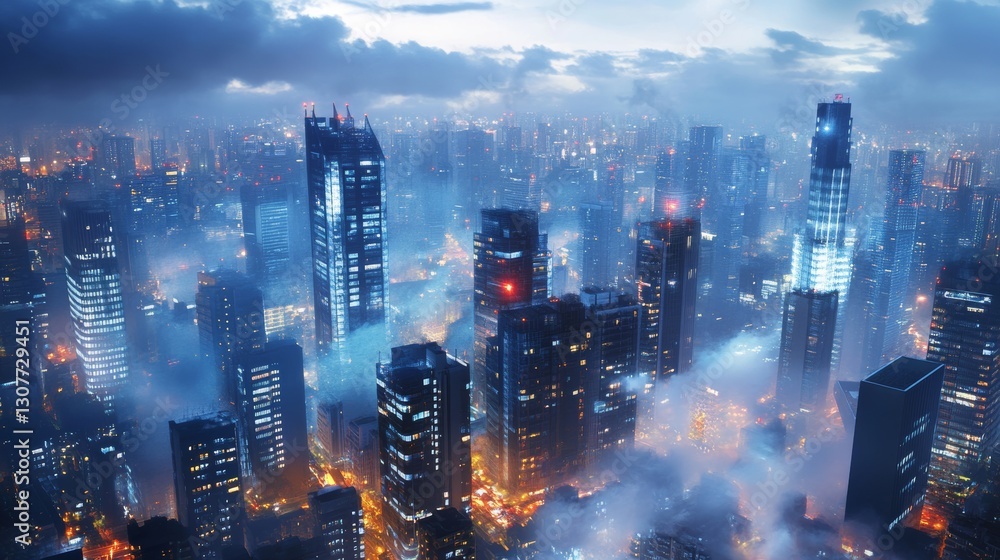 Aufkleber robotic arms and cloud computing are key to smart cities and modern factories.
