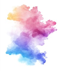Fototapeta premium Colorful abstract watercolor splash creating a dreamy atmosphere in digital art