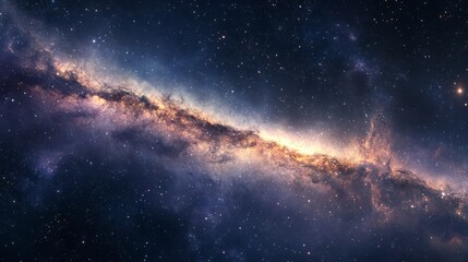 Fototapeta premium The Milky Way at the farthest edge of the universe