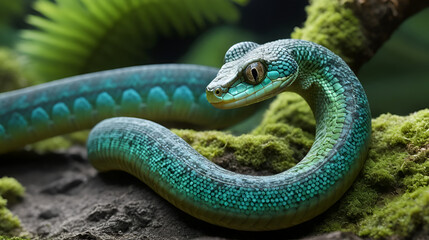 Fototapeta premium Wurm unter dem Mikroskop in Full HD