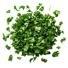 Obraz premium Fresh Chopped Parsley Herb Garnish Cooking Ingredient,