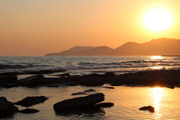 Obraz premium SUnset Over The Sea Of Summer