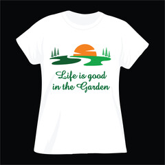 Gardening T-shirt Design, T Shirt,  Vector,  T Shirt Design.