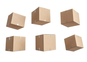 PNG Delivery boxes background cardboard floating.