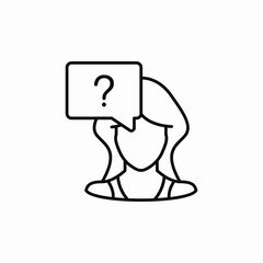 customer question icon sign vector
