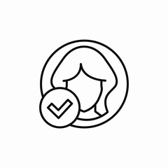 member added icon sign vector