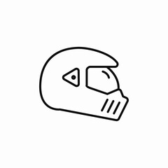 motorcycle helmet icon sign vector