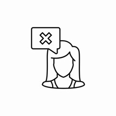 remove member icon sign vector