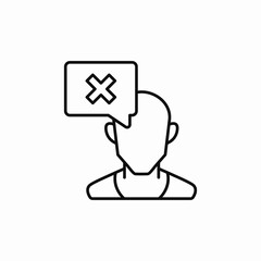 removed member icon sign vector