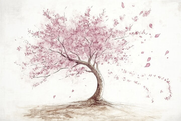tree with pink flowers