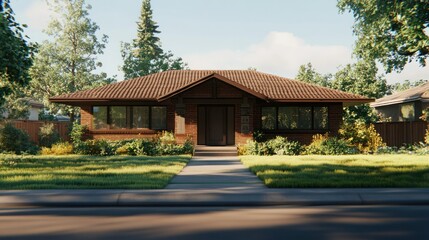 Suburban Craftsman Home Exterior