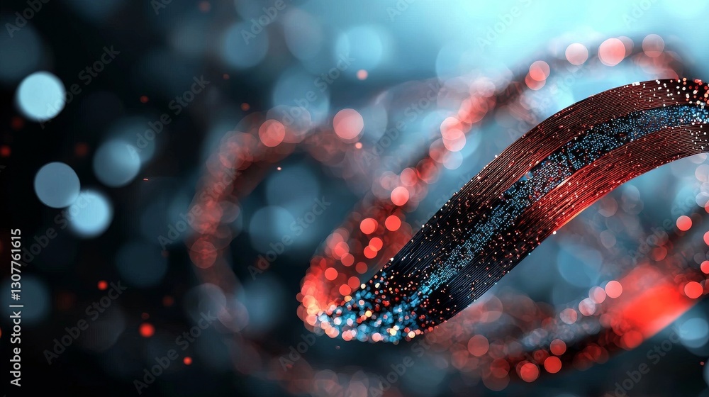 Poster the concept of big data and abstract technology is visually represented through a looping video of d