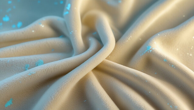 Fur background with white soft fluffy furry texture hair cloth of sheepskin for blanket and carpet interior decoration
