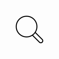magnifier glass icon sign vector