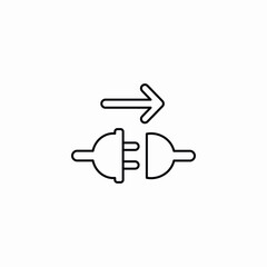 plug wire connect icon sign vector