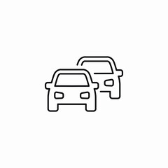 vehicle road icon sign vector