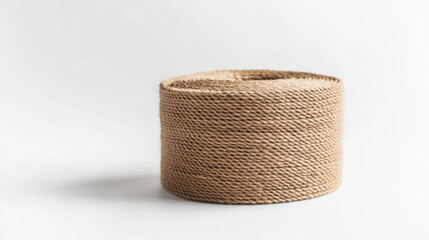 Close up of jute webbing roll for upholstery and craft projects