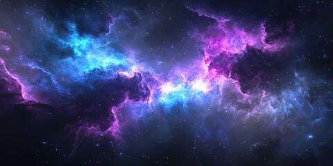 Celestial Tapestry Cosmic Galaxy of Nebula Stars in Deep Space for Science Fiction Backgrounds