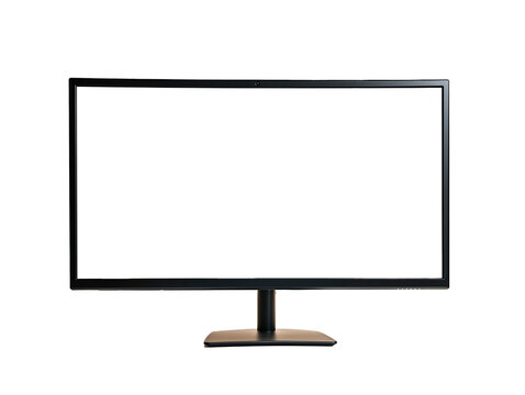 Monitor con pantalla panor&aacute;mica con fondo transparente 